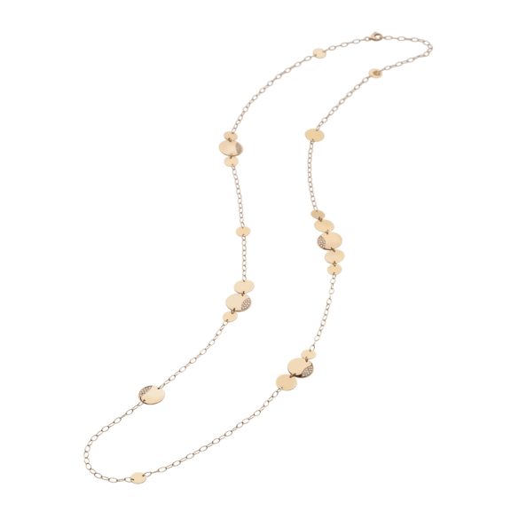 Chantecler Paillettes Collier aus Roségold mit Brillanten