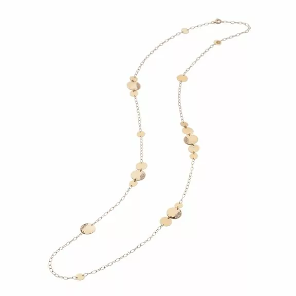 Chantecler Paillettes Collier aus Roségold mit Brillanten