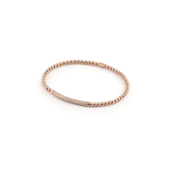 Armband Stretchy aus Roségold mit Diamanten