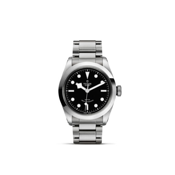 Tudor Black Bay 41 mit Gehäuse und Band aus Edelstahl und schwarzem Zifferblatt