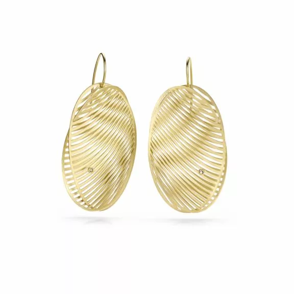 Niessing Ohrschmuck Mirage aus Classic Yellow Gold mit Brillanten