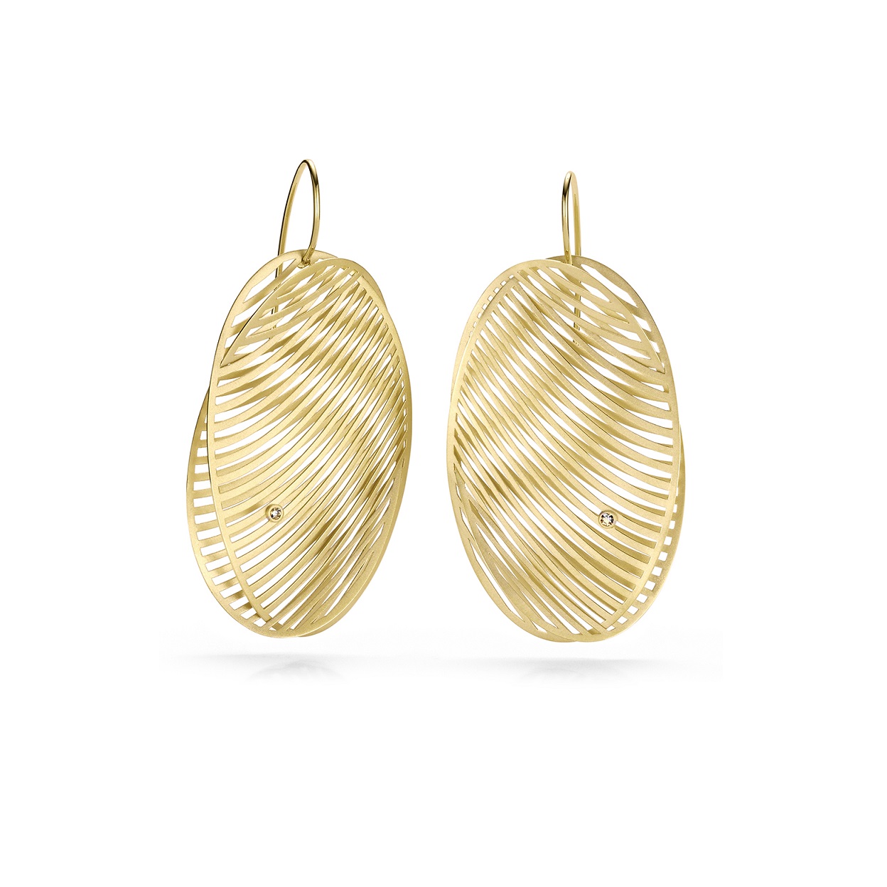 Niessing Ohrschmuck Mirage aus Classic Yellow Gold mit Brillanten