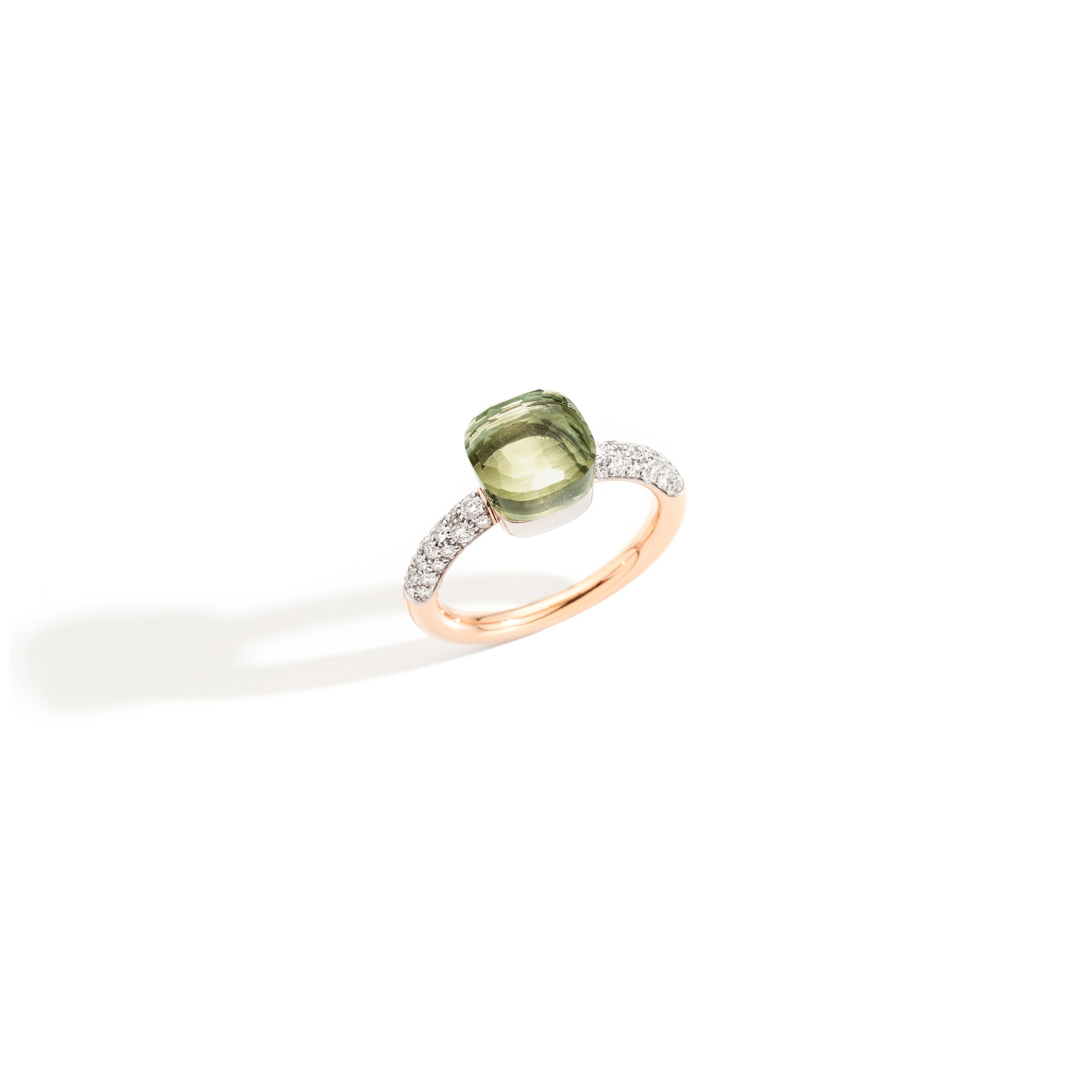 Pomellato Nudo Ring aus Roségold mit Prasiolith und Diamanten