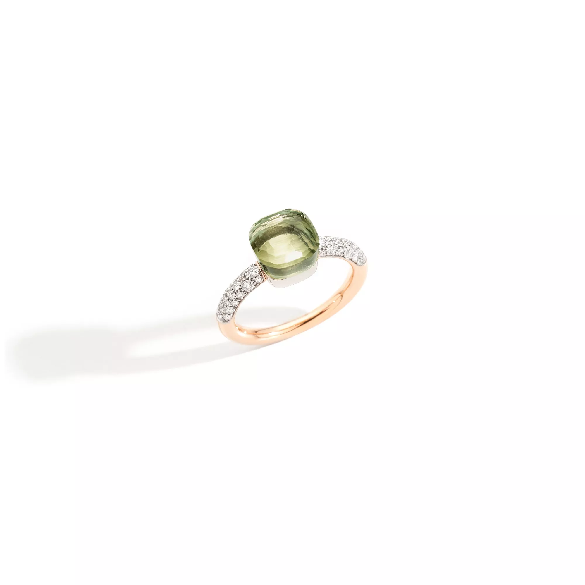 Pomellato Nudo Ring aus Roségold mit Prasiolith und Diamanten