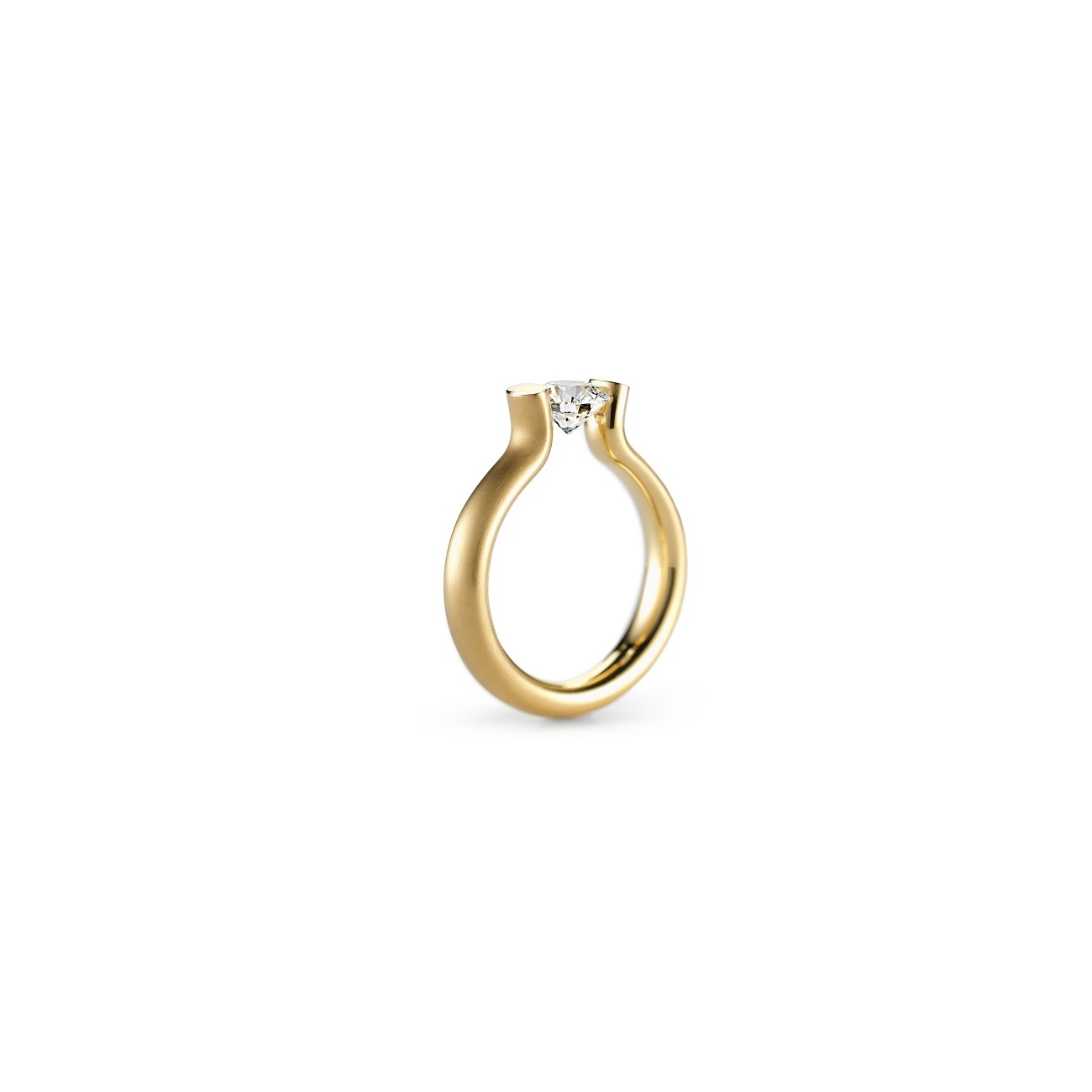 Niessing Spannring Heaven aus Classic Yellow Gold mit Brillant