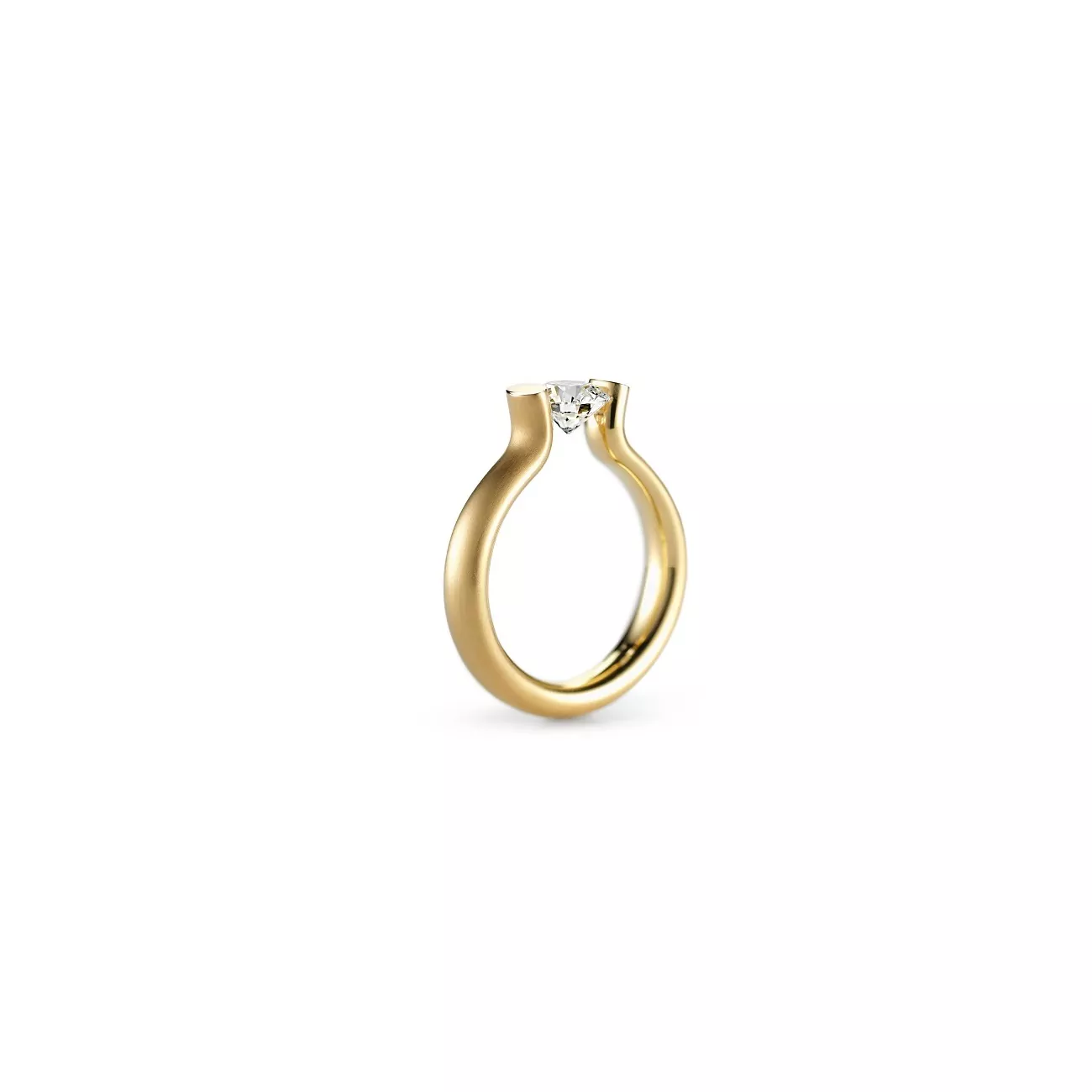 Niessing Spannring Heaven aus Classic Yellow Gold mit Brillant