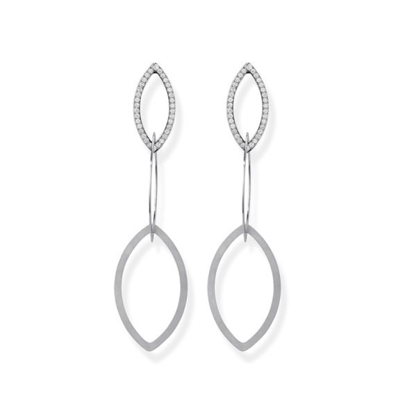 Niessing Ohrschmuck Quinta aus Platin mit Brillanten