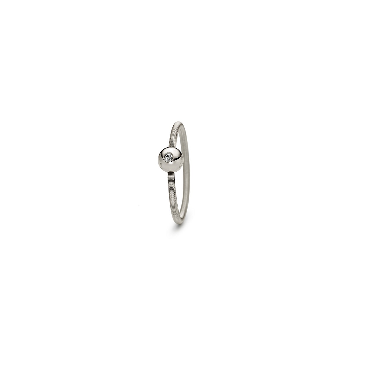 Niessing Ring Colette aus Fine Gray Gold mit Brillant