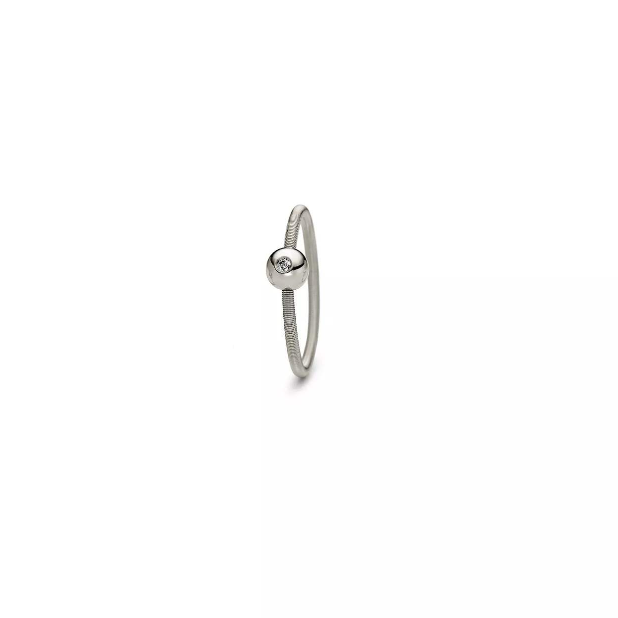 Niessing Ring Colette aus Fine Gray Gold mit Brillant