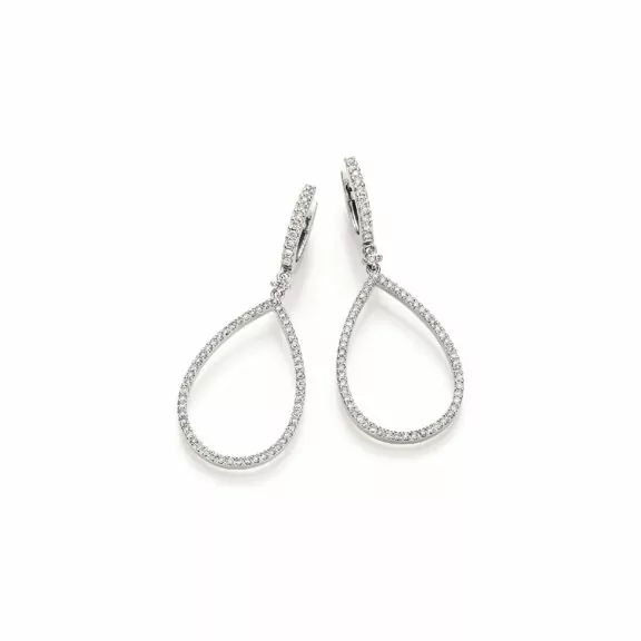 Ohrschmuck aus Weißgold mit Diamanten
