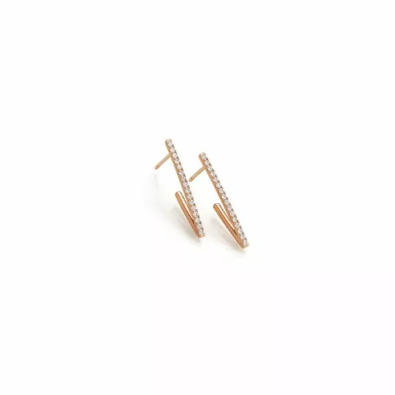 Ohrschmuck aus Roségold mit Diamanten