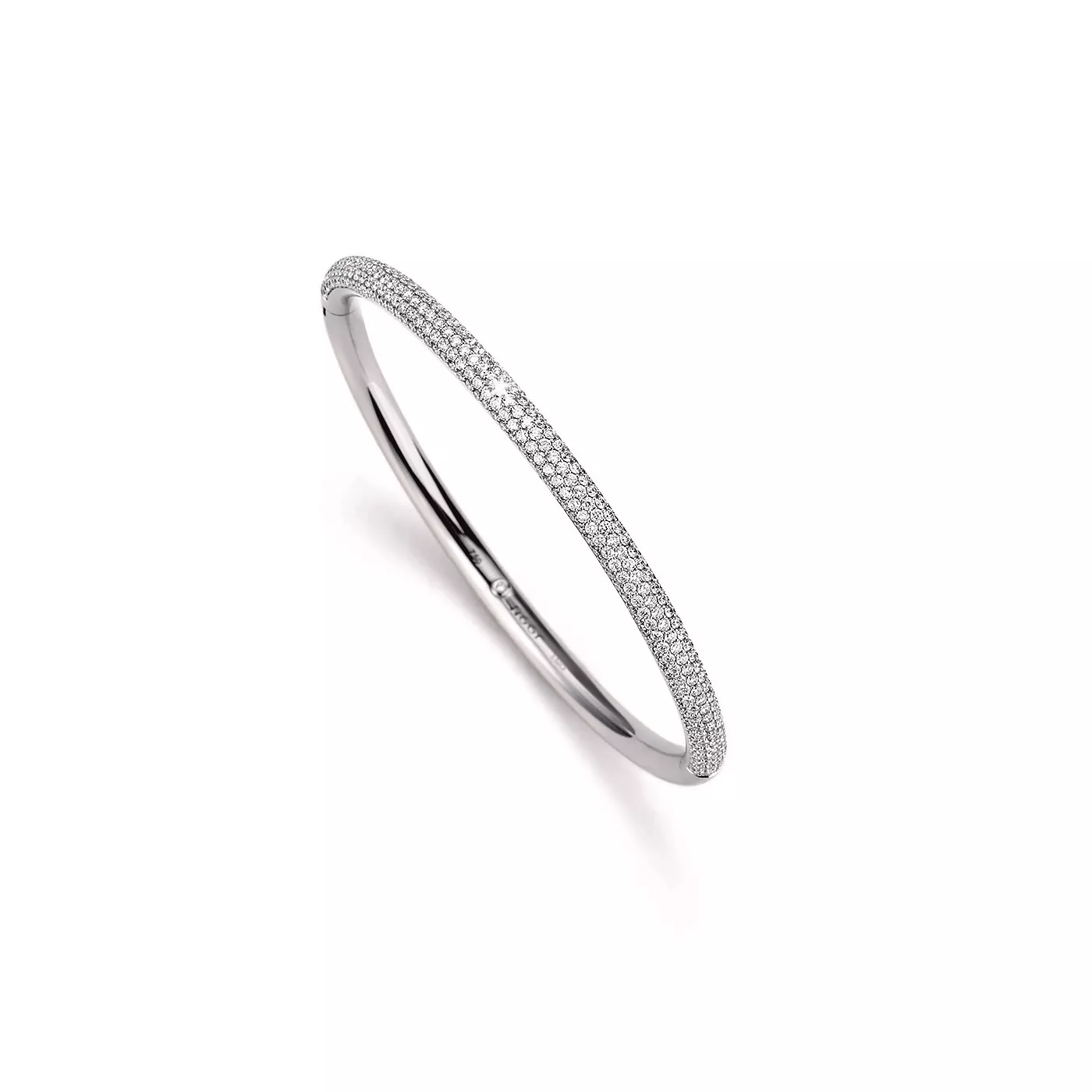 Armreif aus Weißgold mit Diamanten