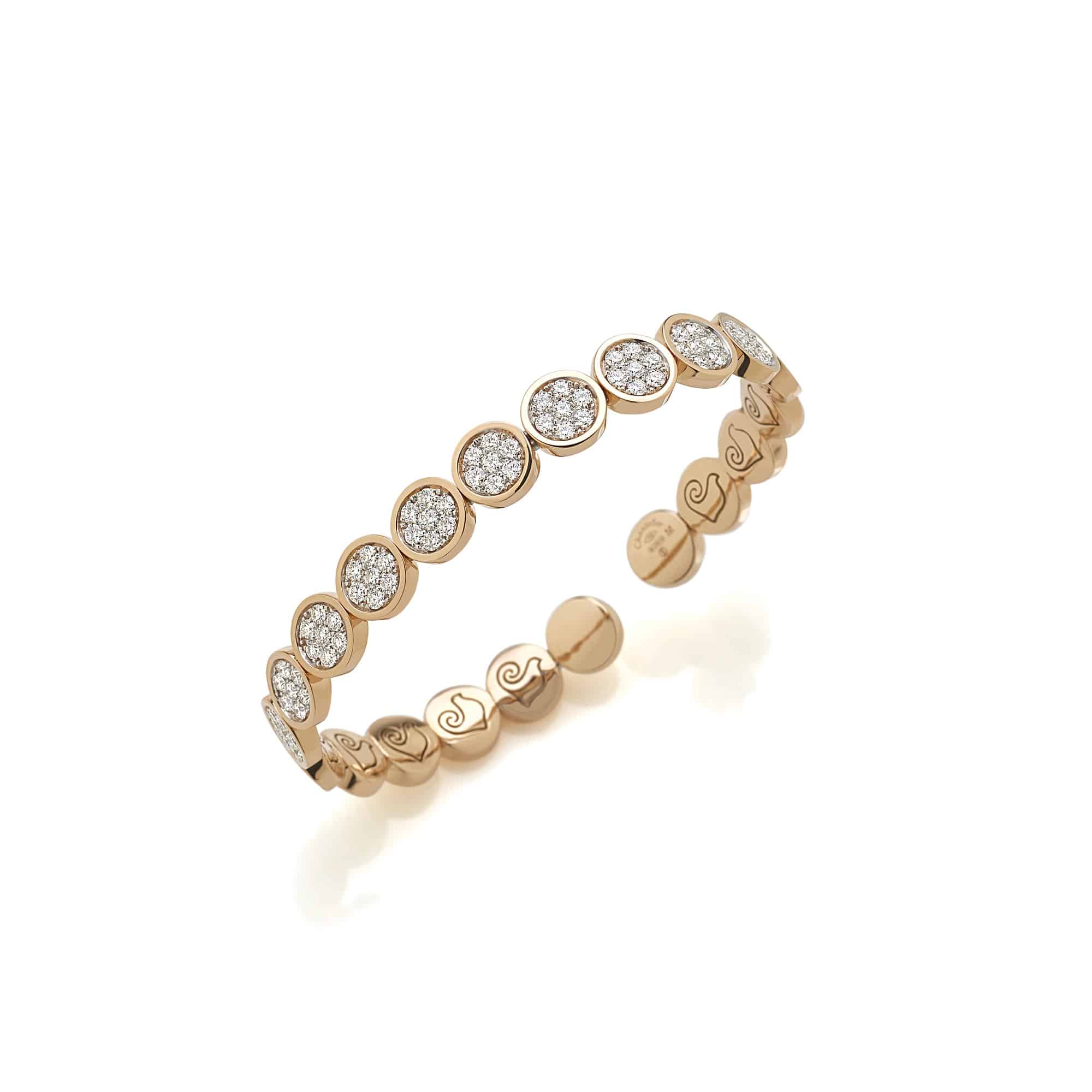 Chantecler Paillettes Armschmuck aus Roségold mit Brillanten