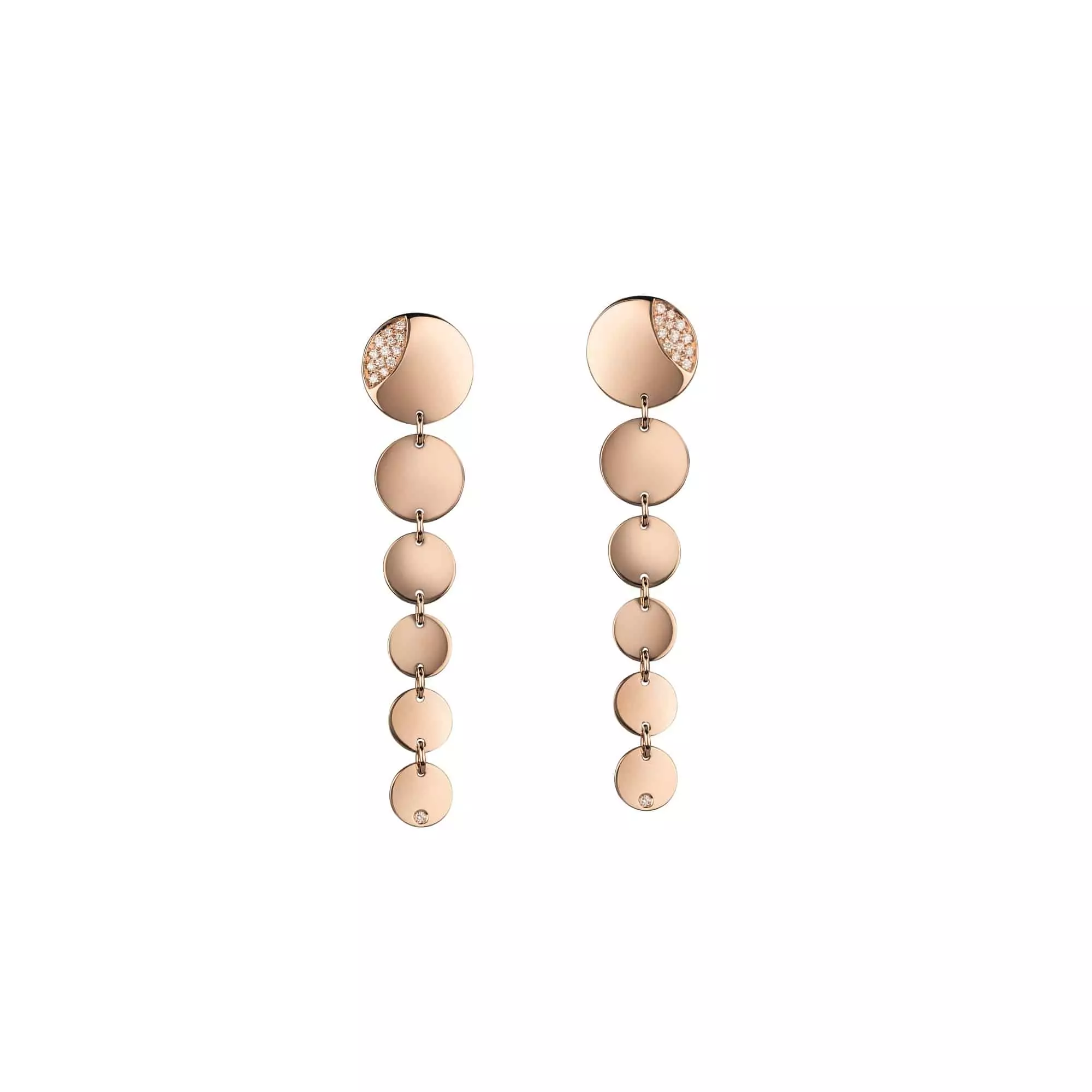 Chantecler Paillettes Ohrschmuck aus Roségold mit Brillanten