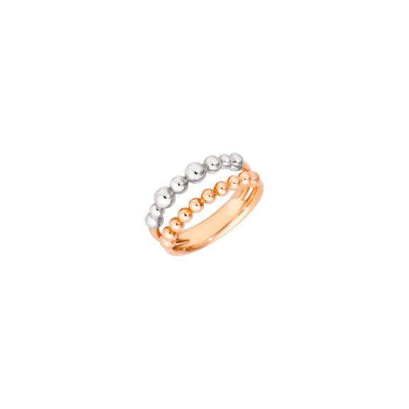 Dodo Ring aus 9 Karat Roségold uns Silber