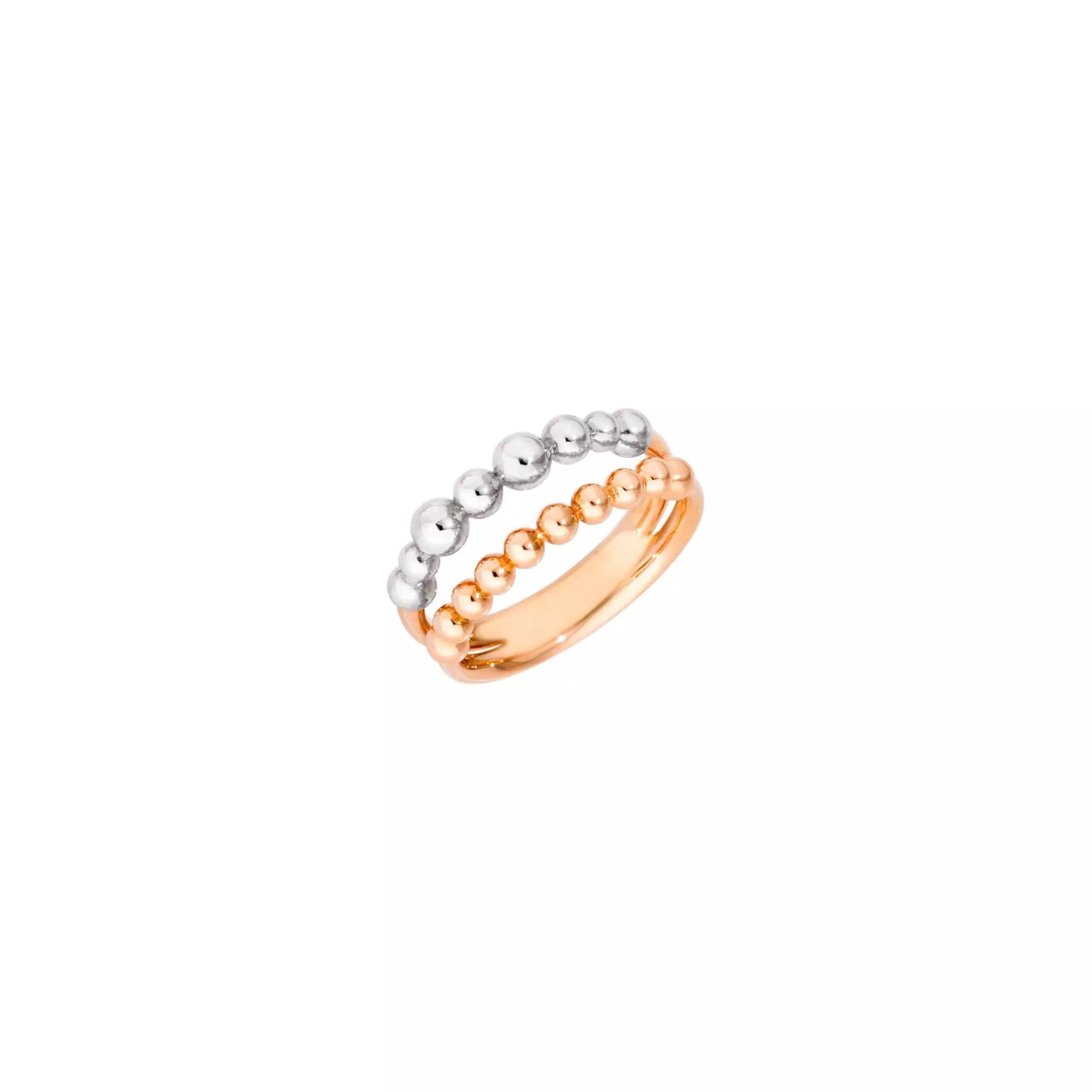 Dodo Ring aus 9 Karat Roségold uns Silber