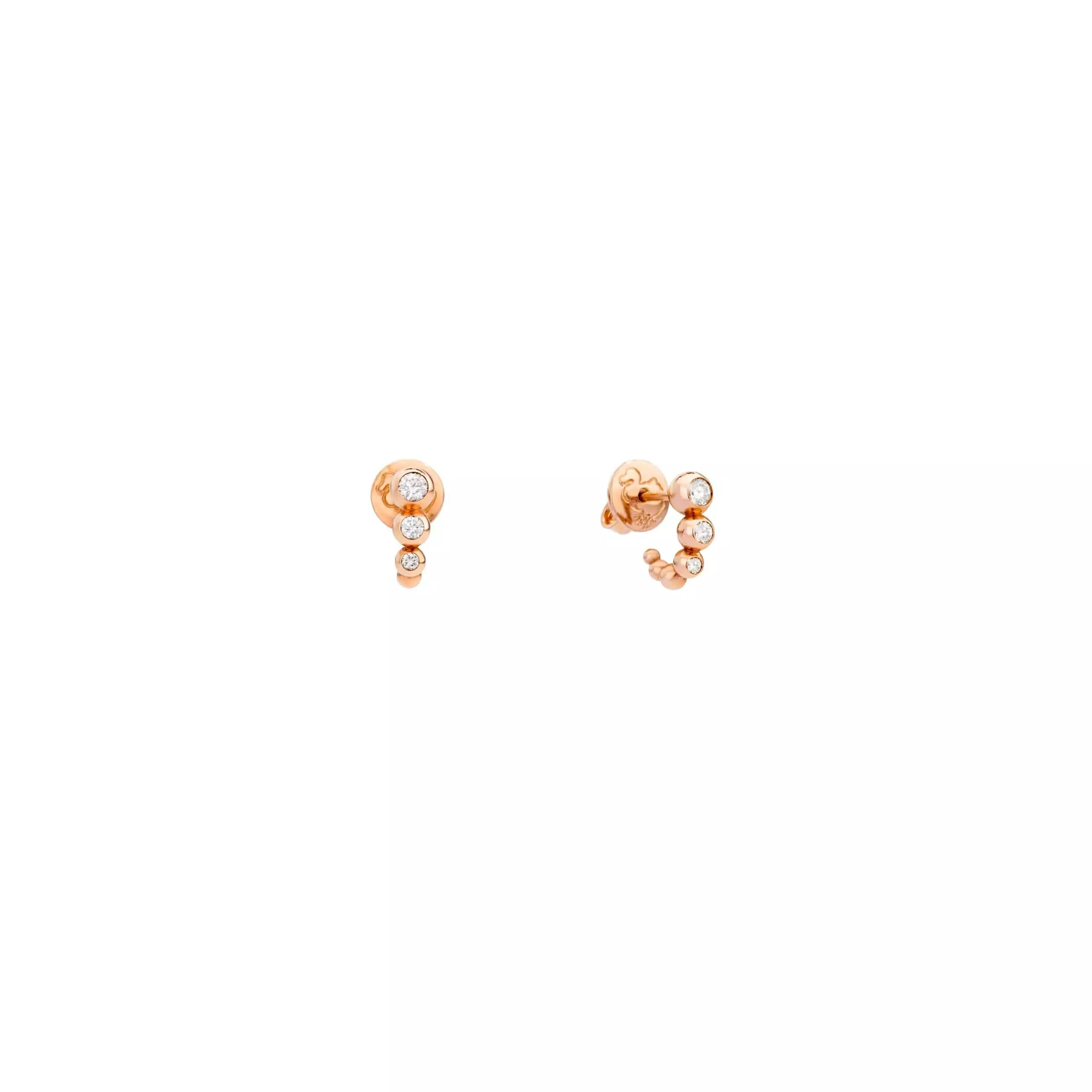 Dodo Ohrschmuck aus 9 Karat Roségold mit Brillanten