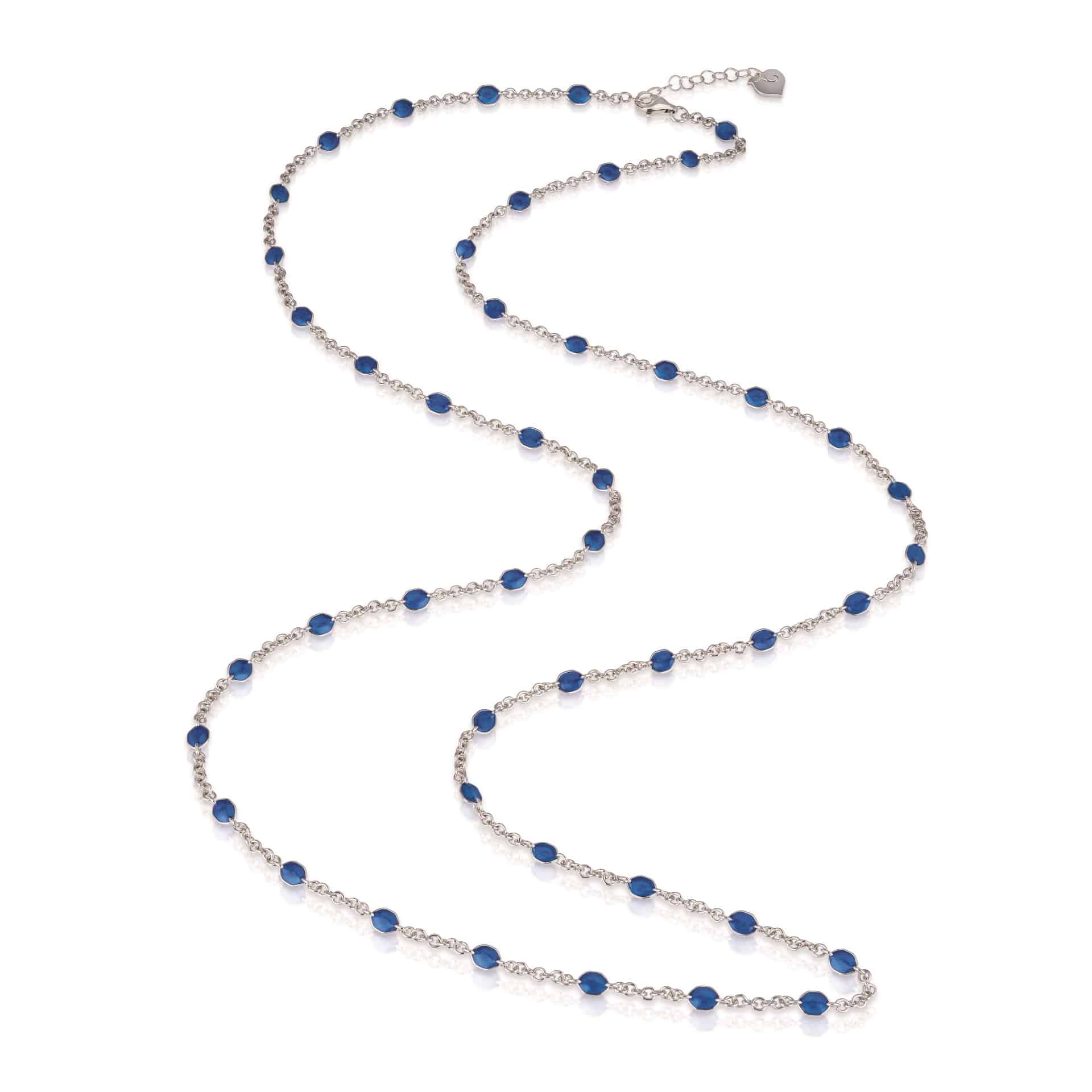 Chantecler Et voilà Collier aus Silber und blauem Emaille