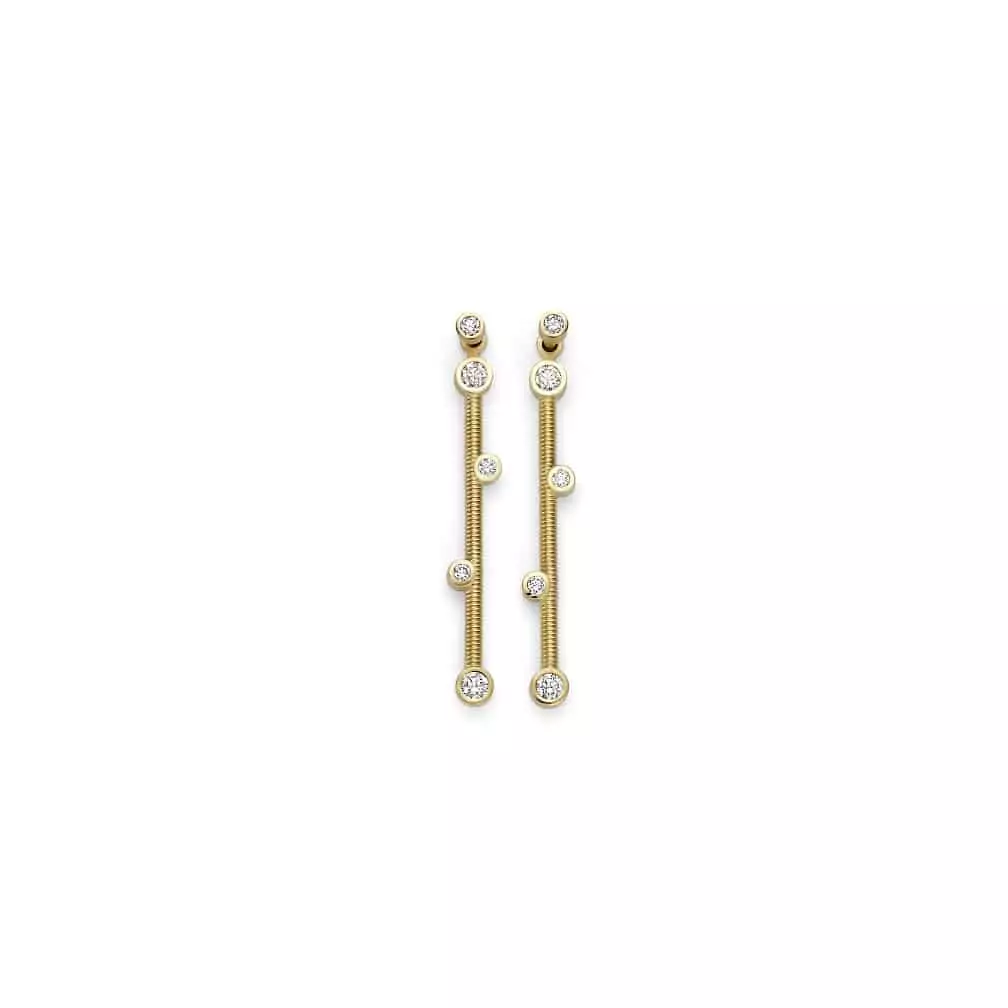Niessing Ohrschmuck Artist aus Classic Yellow Gold mit Brillanten