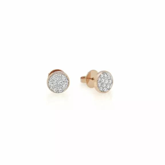 Chantecler Paillettes Ohrschmuck aus Roségold mit Brillanten