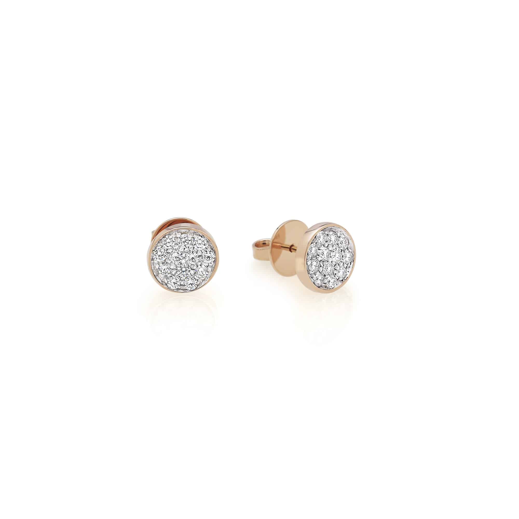Chantecler Paillettes Ohrschmuck aus Roségold mit Brillanten