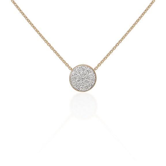 Chantecler Paillettes Collier aus Roségold mit Brillanten