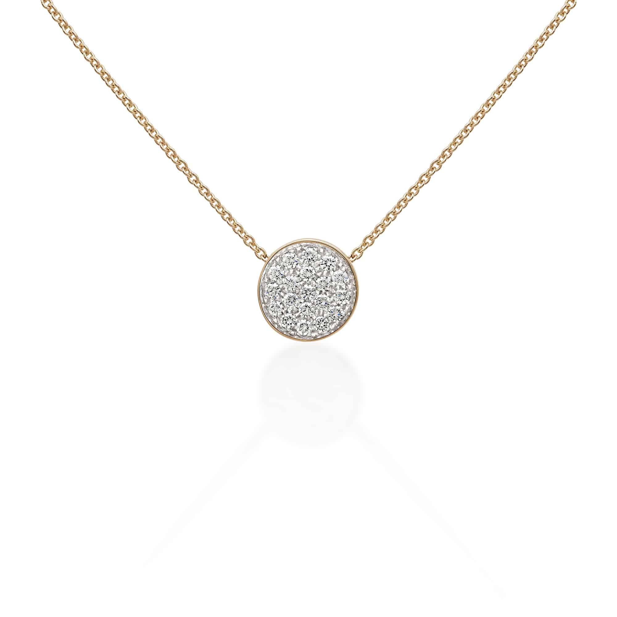 Chantecler Paillettes Collier aus Roségold mit Brillanten