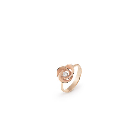 Annamaria Cammilli Desert Rose Ring aus 18 Karat Pink Champagne Gold mit Brillant