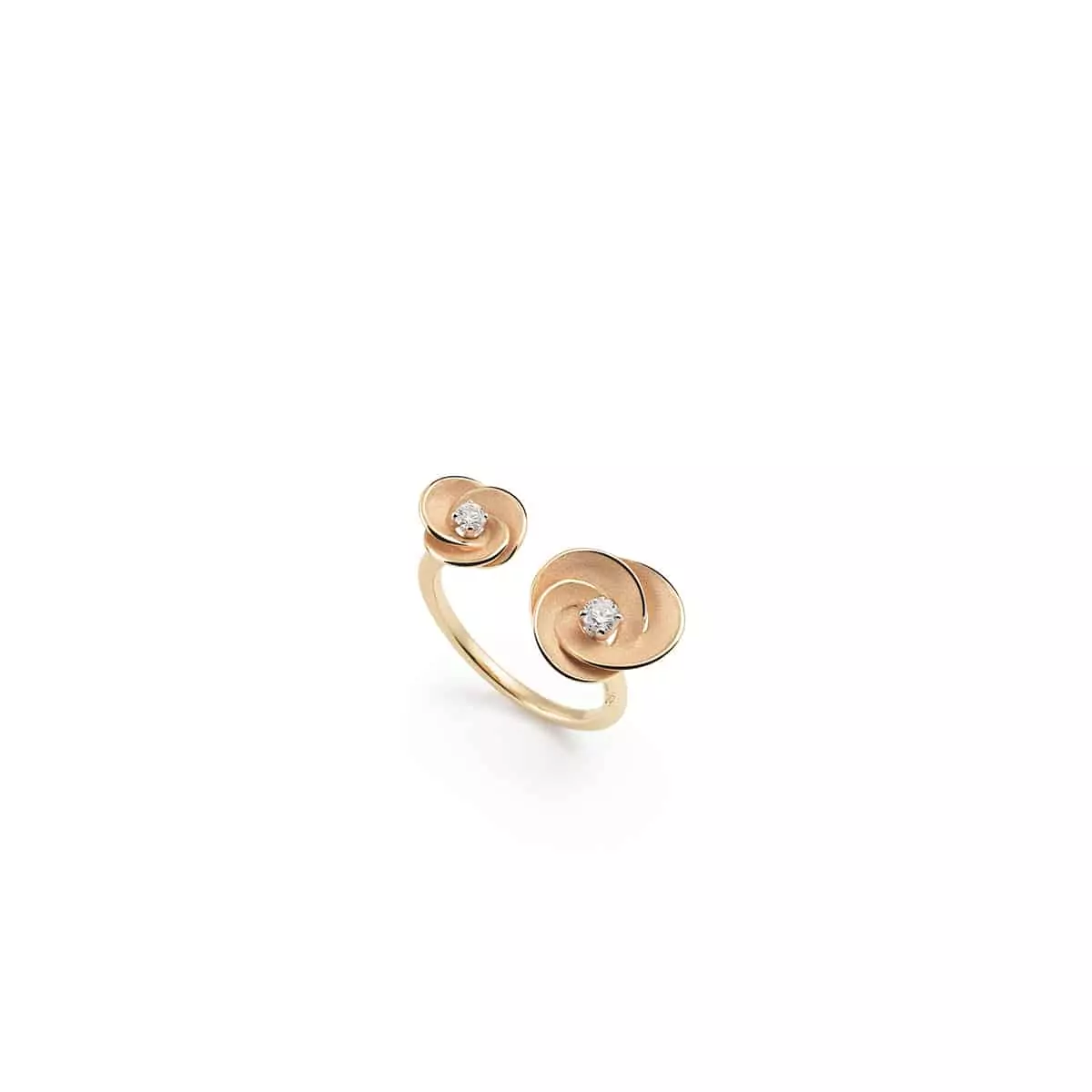 Annamaria Cammilli Desert Rose Ring aus 18 Karat Pink Champagne Gold mit Brillanten