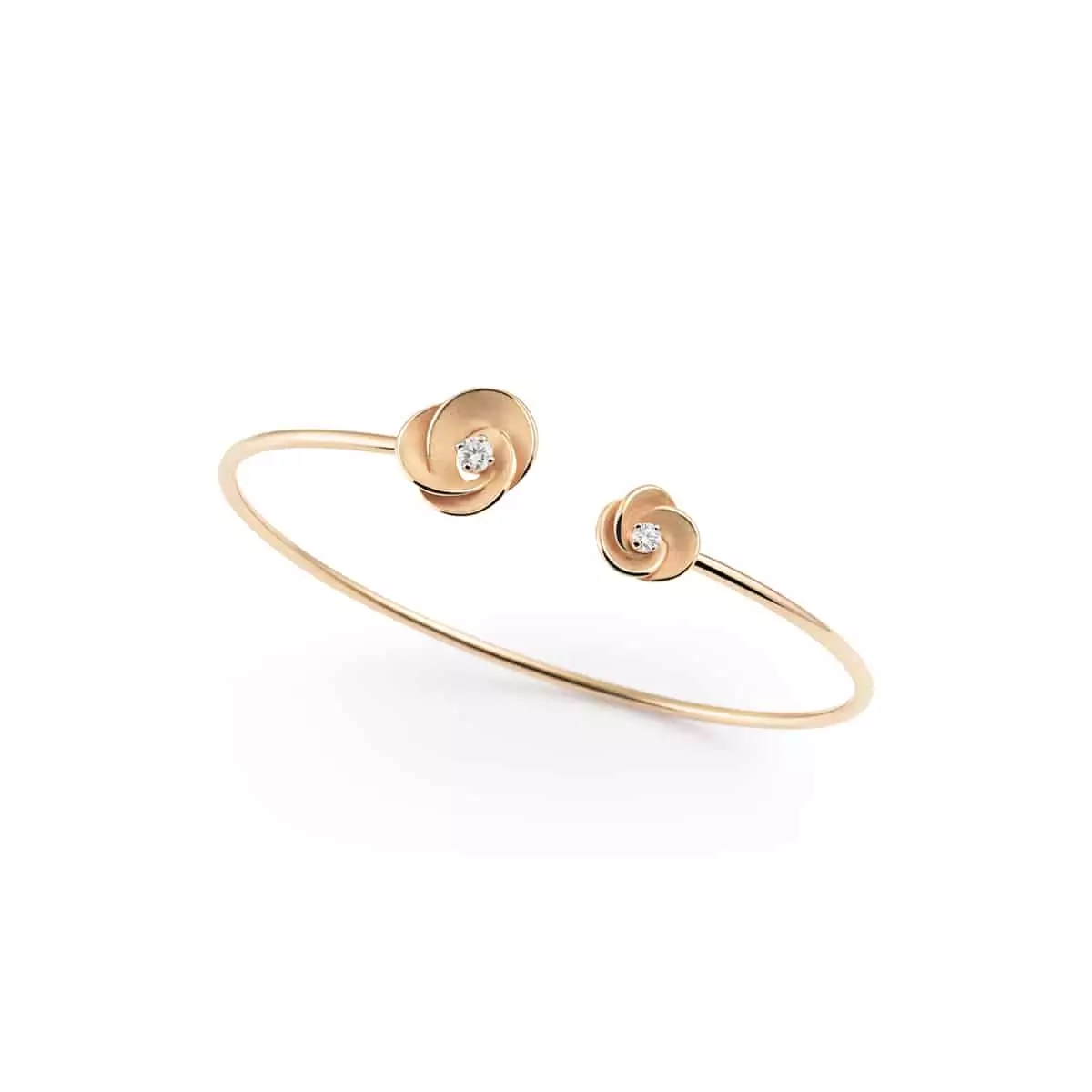 Annamaria Cammilli Desert Rose Armreif aus 18 Karat Orange Apricot Gold mit Brillanten