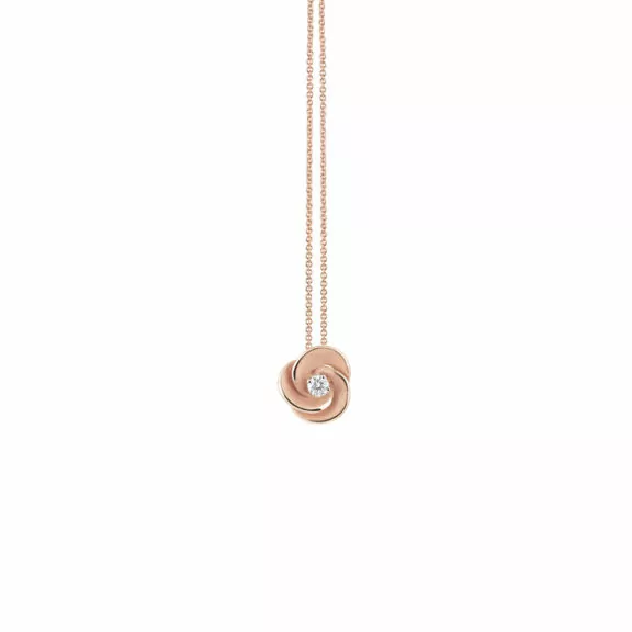 Annamaria Cammilli Desert Rose Collier aus 18 Karat Pink Champagne Gold mit Brillant