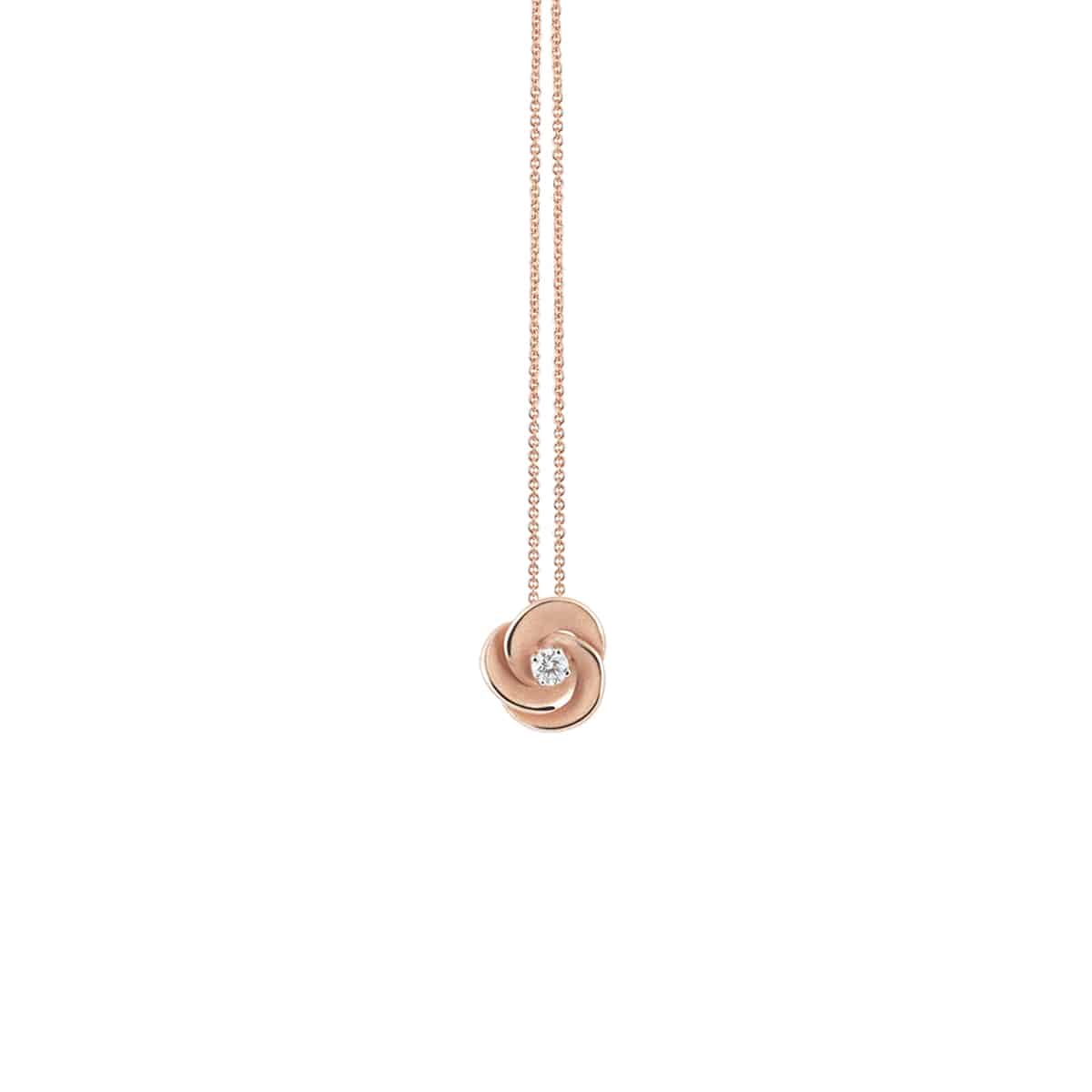 Annamaria Cammilli Desert Rose Collier aus 18 Karat Pink Champagne Gold mit Brillant