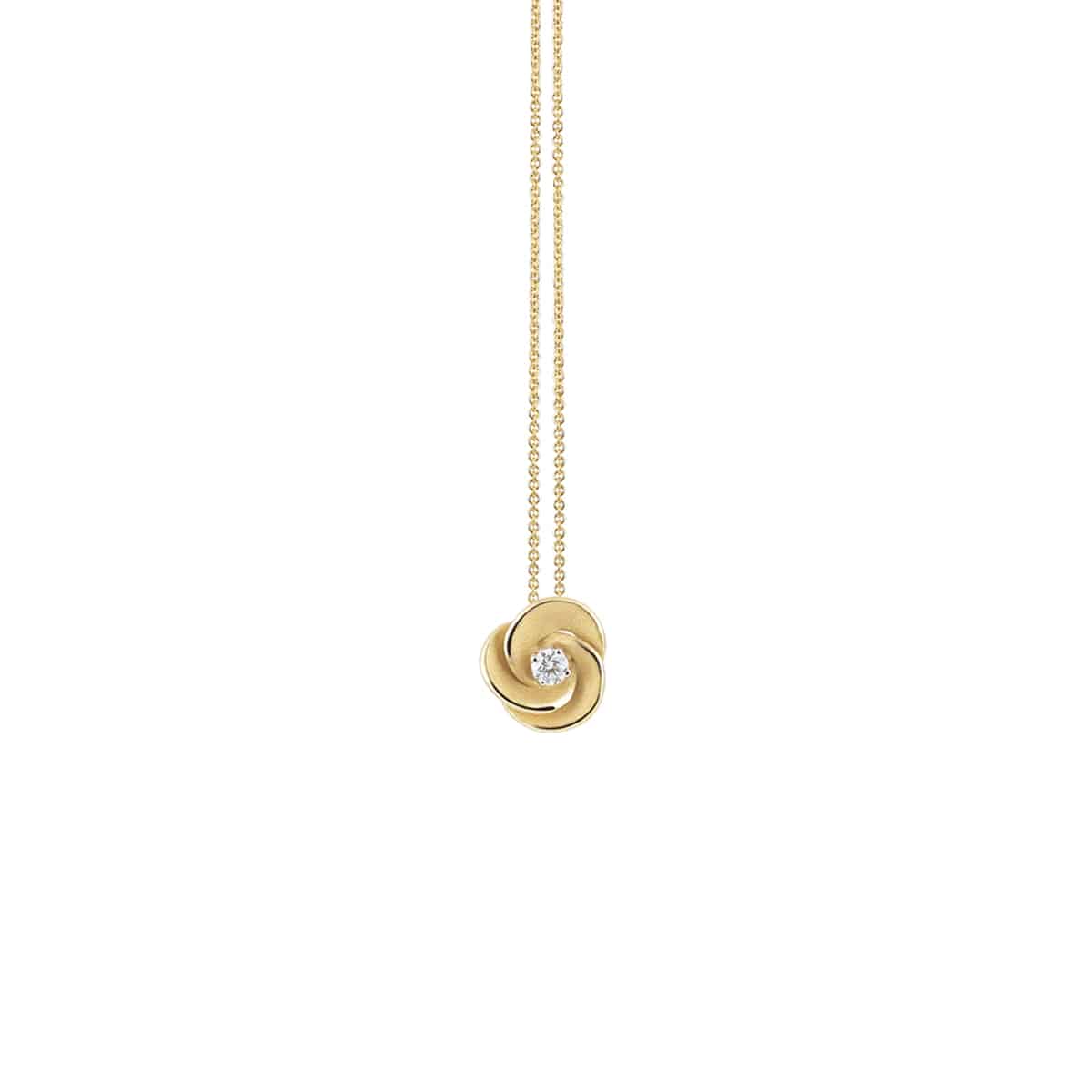 Annamaria Cammilli Desert Rose Collier aus 18 Karat Yellow Sunrise Gold mit Brillant