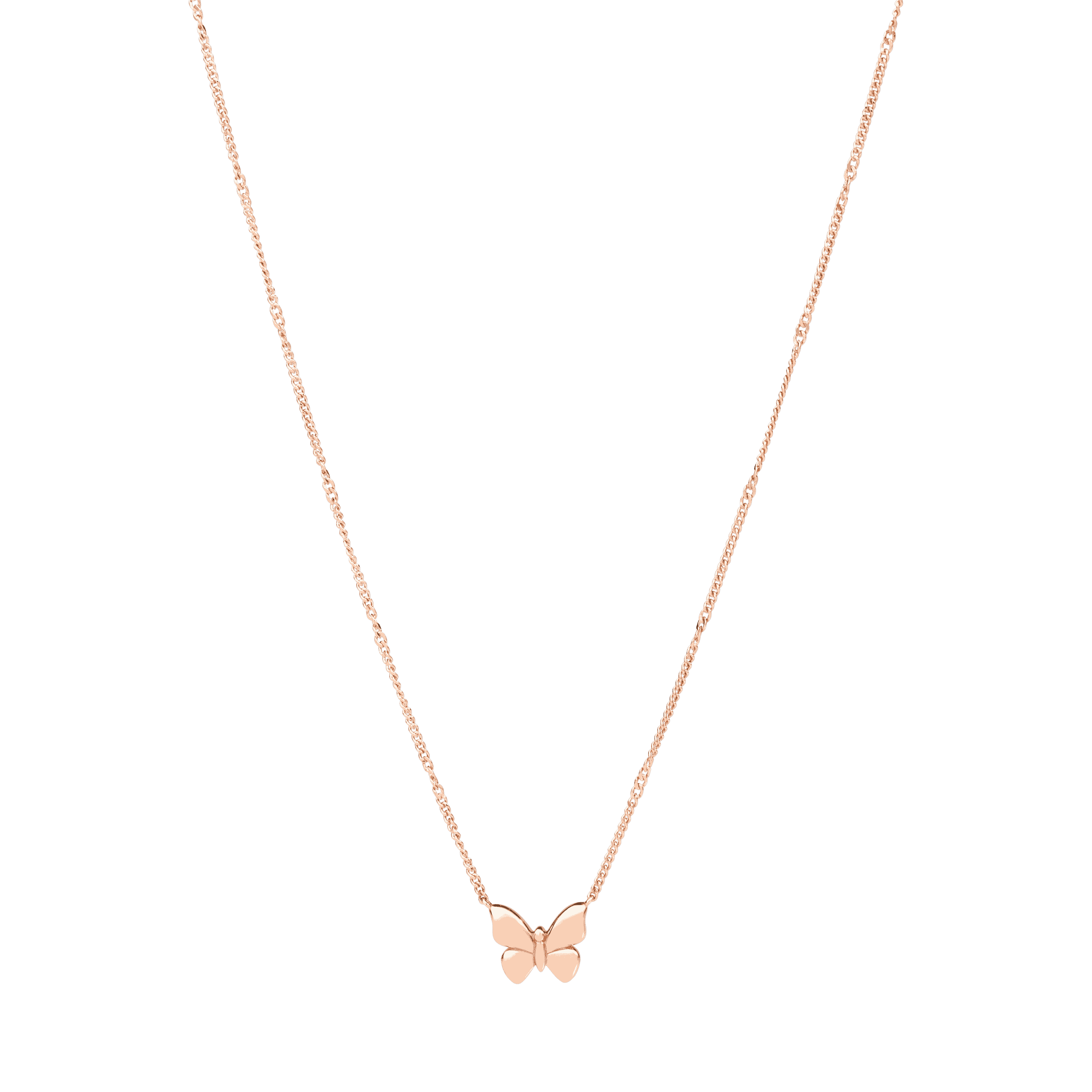 Dodo Collier Schmetterling aus 9 Karat Roségold
