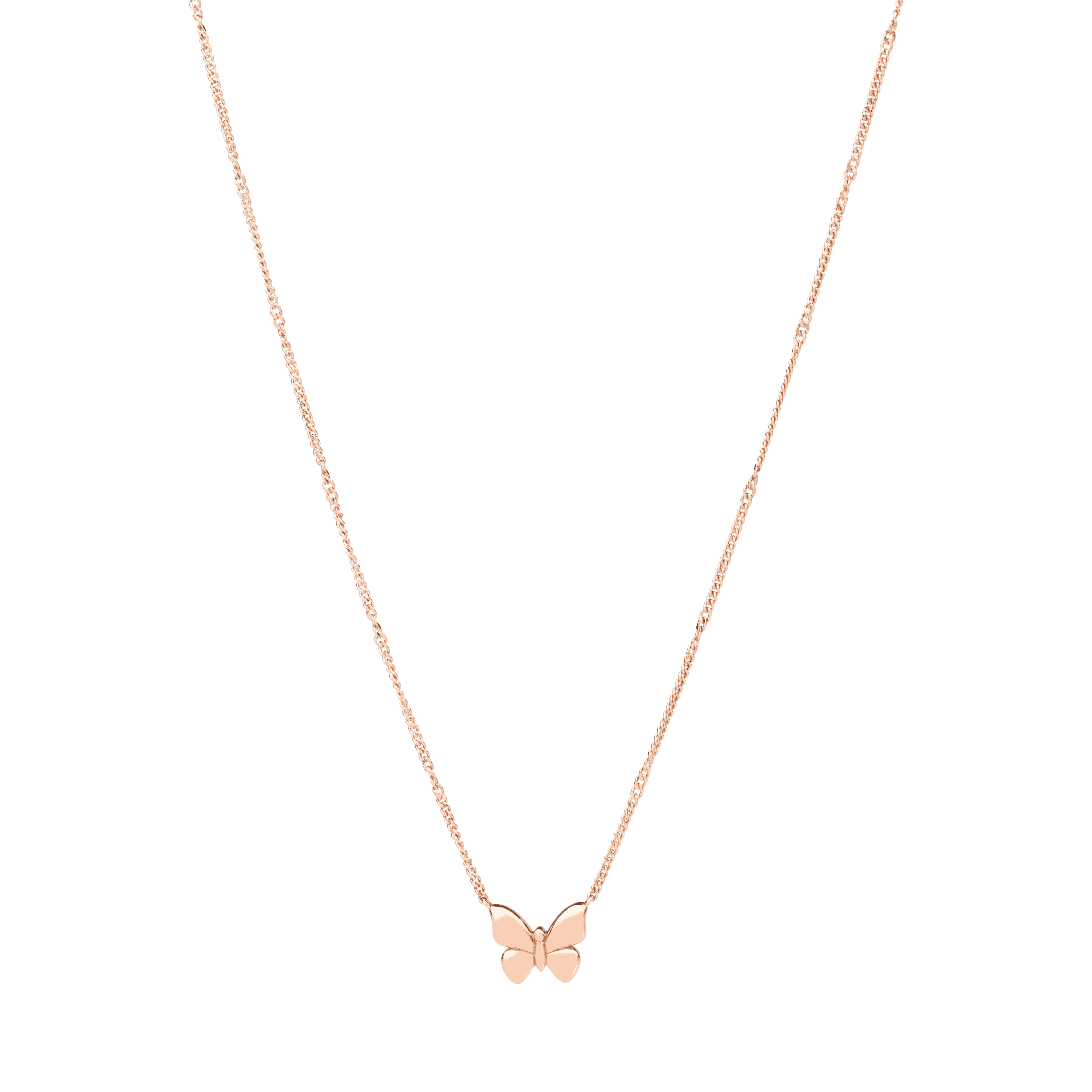 Dodo Collier Schmetterling aus 9 Karat Roségold