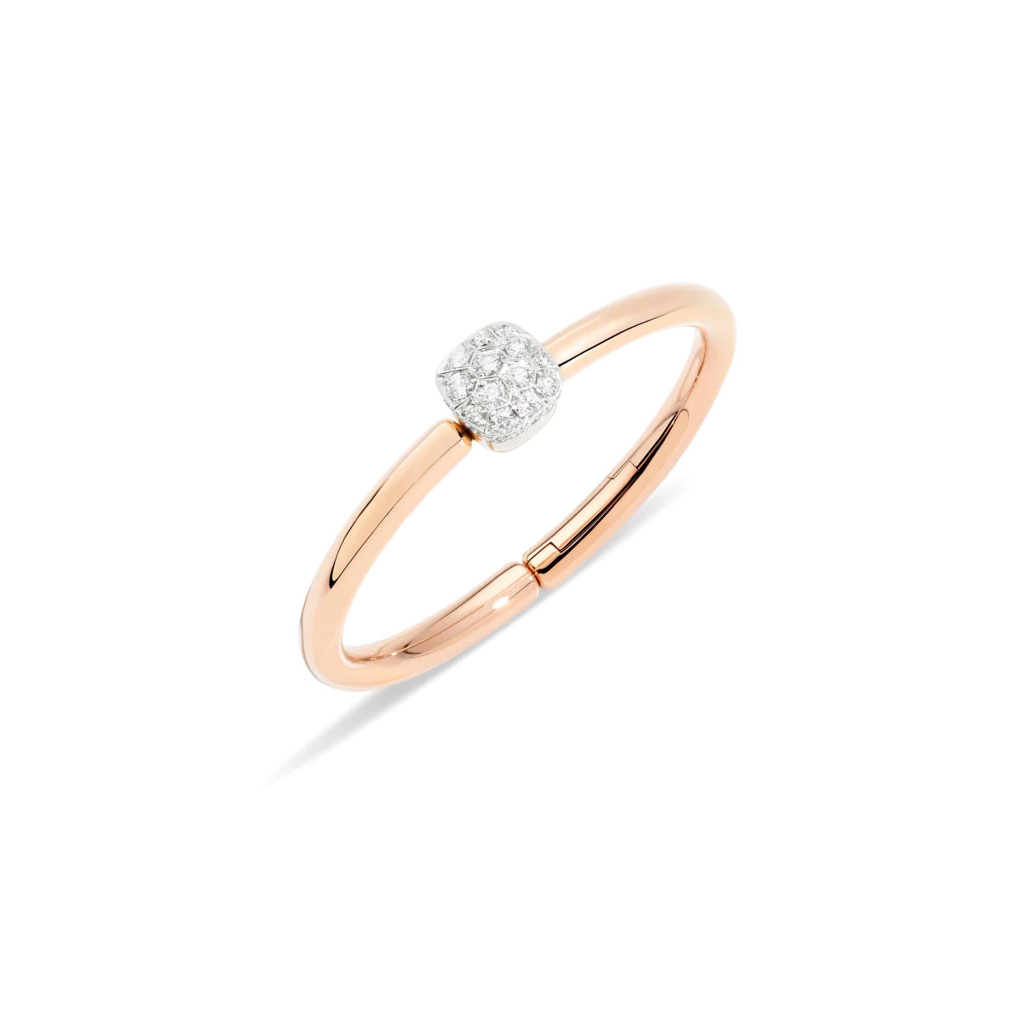 Pomellato Nudo Armreif aus Roségold mit Diamanten