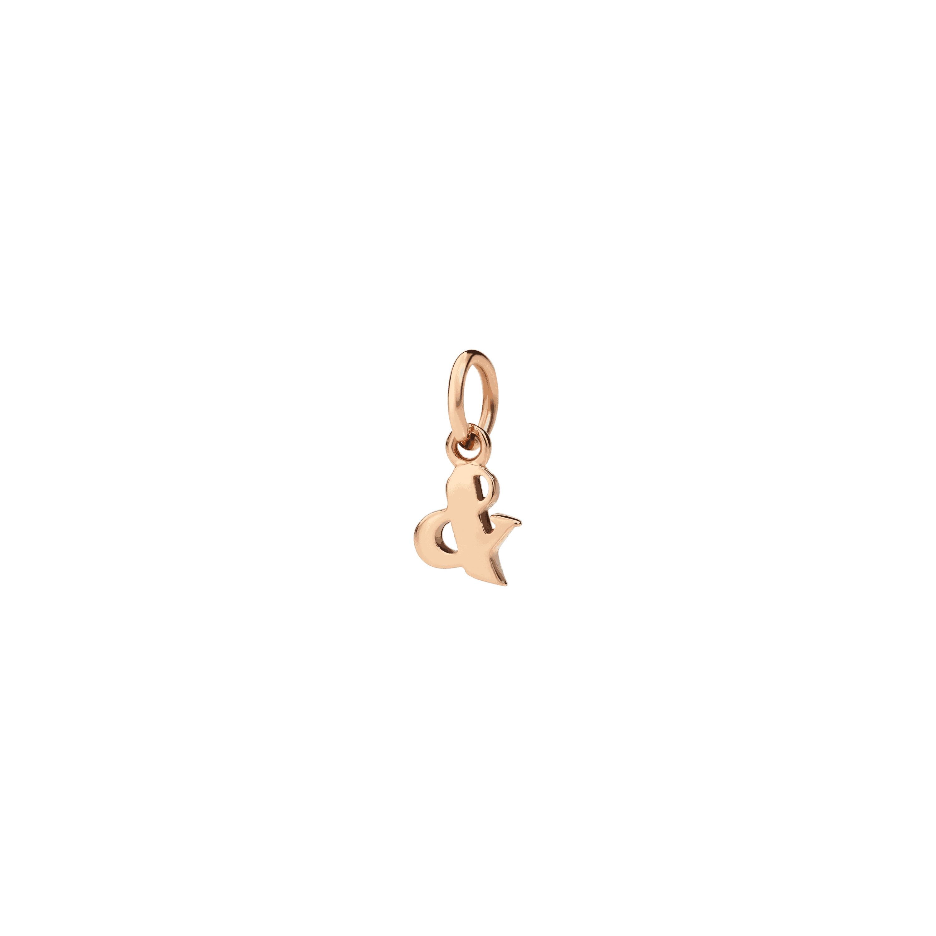 Dodo Anhänger Buchstabe & aus 9 Karat Roségold