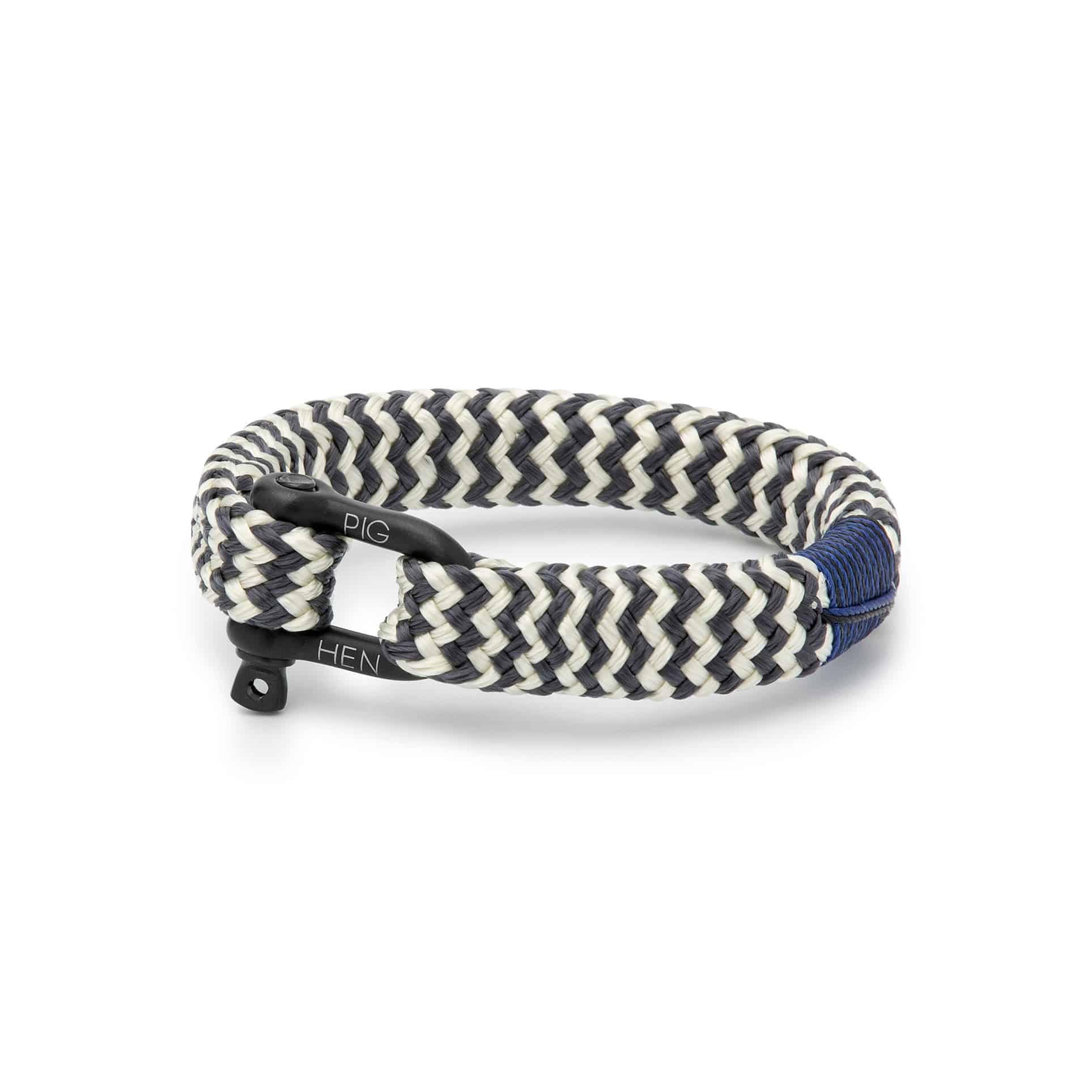 Herrenarmband aus Schiffstau und Edelstahl