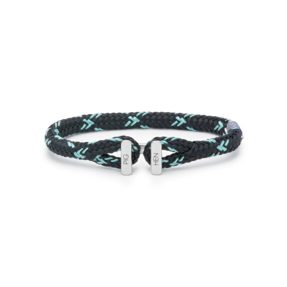 Herrenarmband aus Schiffstau und Edelstahl