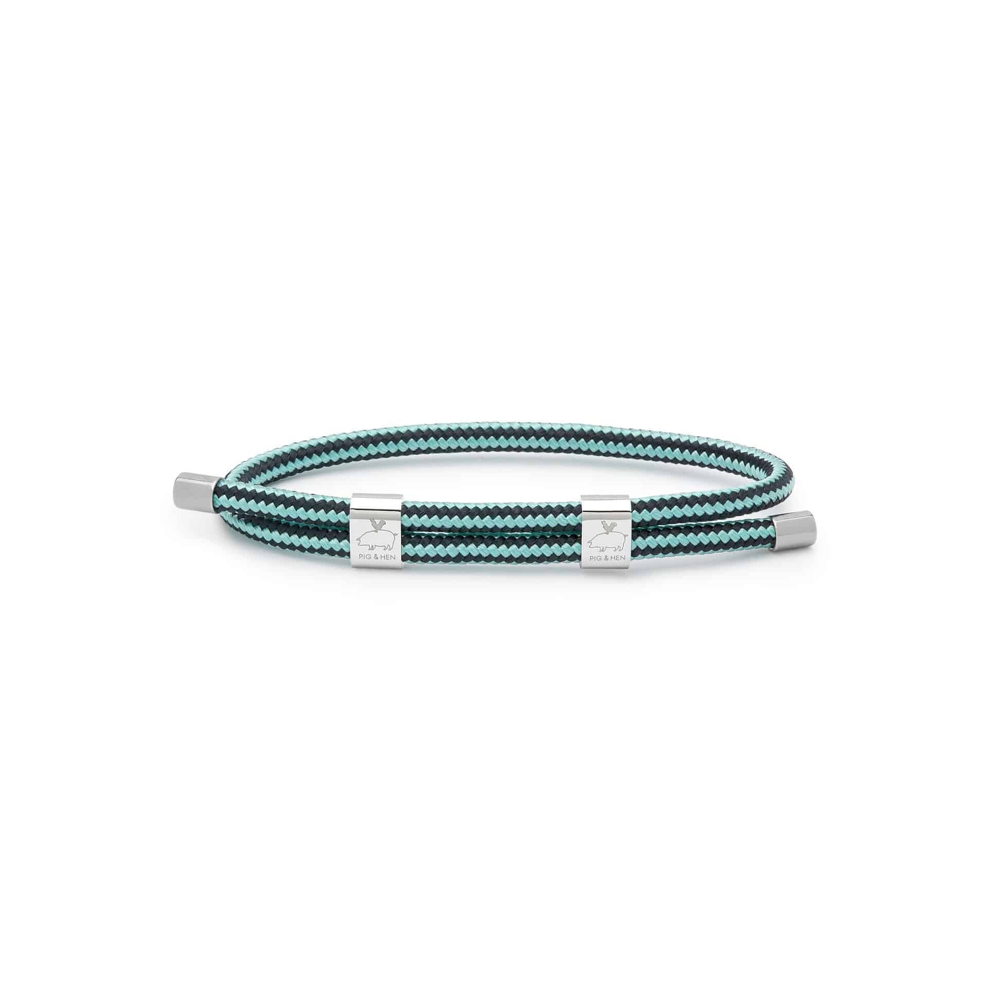 Herrenarmband aus Schiffstau und Edelstahl
