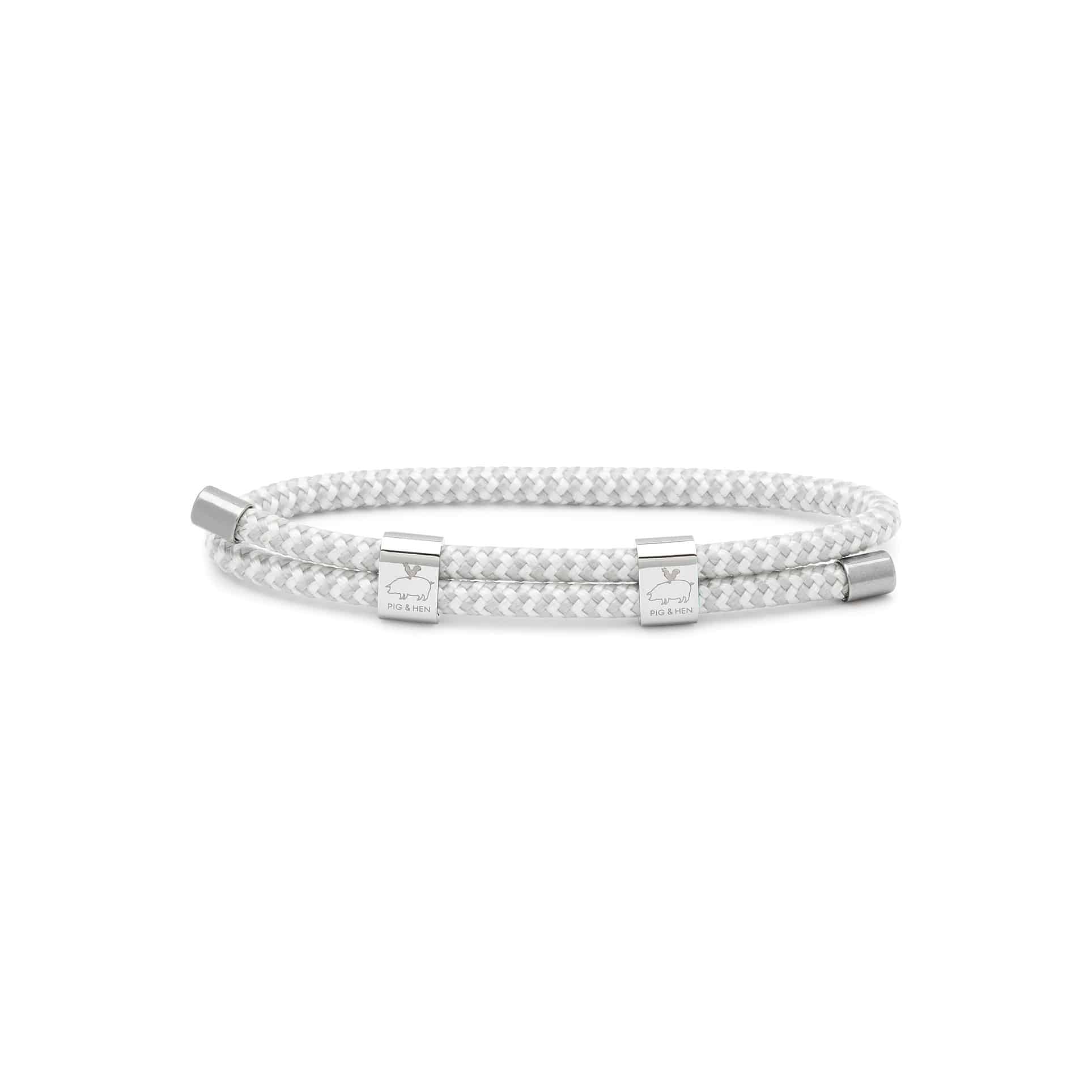 Herrenarmband aus Schiffstau und Edelstahl