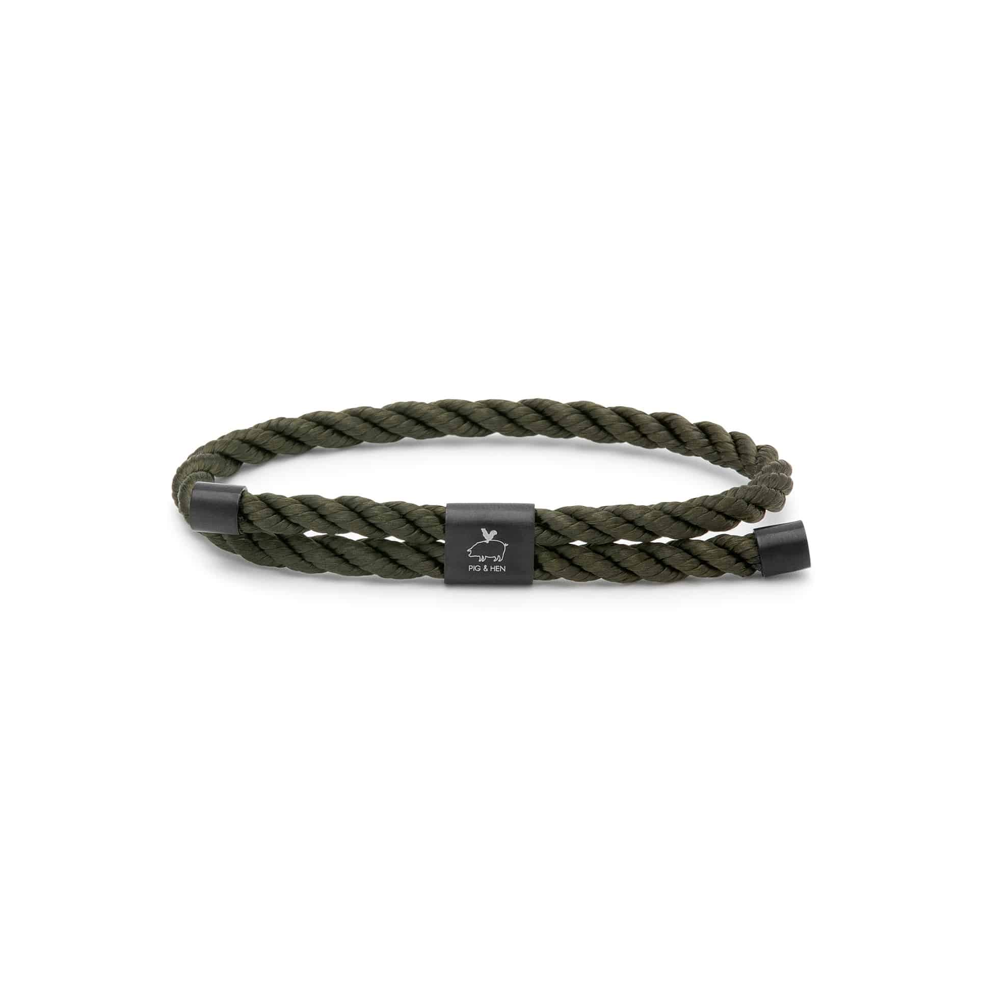 Herrenarmband aus Schiffstau und Edelstahl