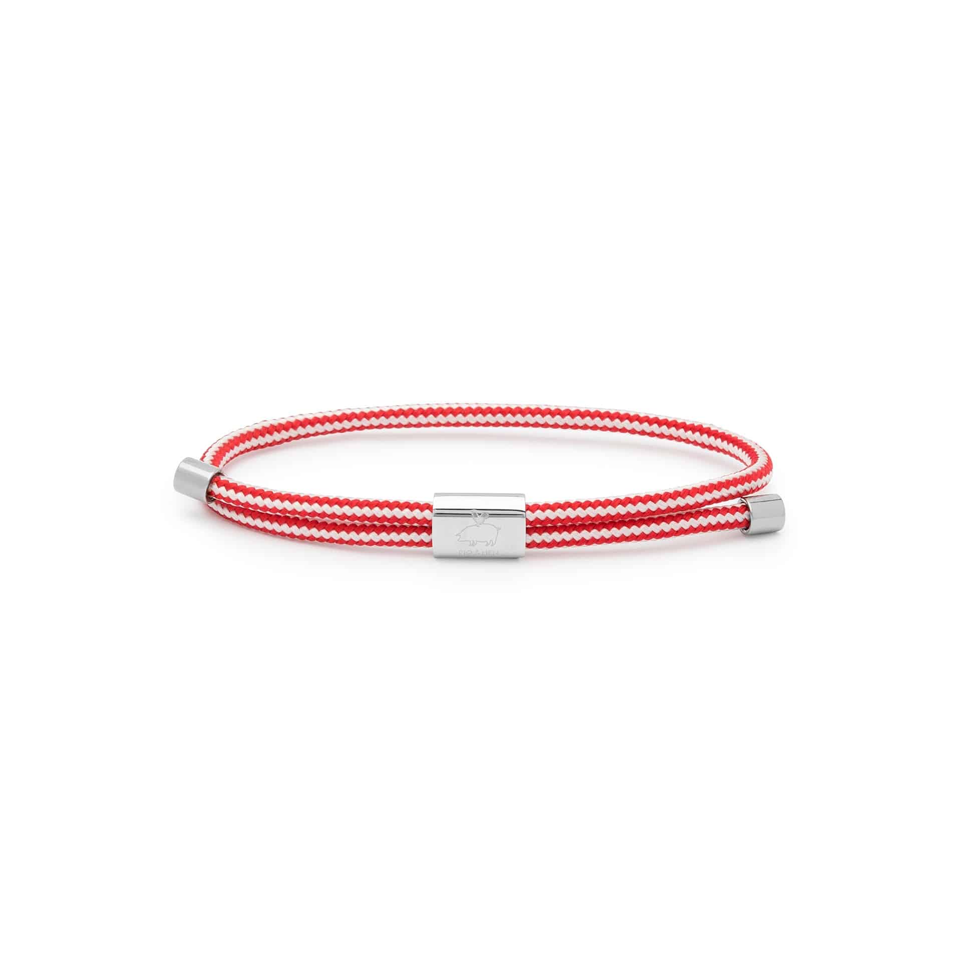 Herrenarmband aus Schiffstau und Edelstahl