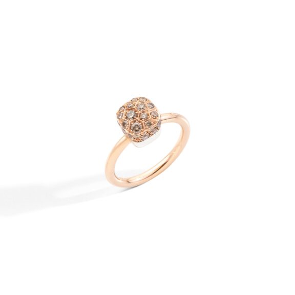 Pomellato Nudo Ring aus Rosé- und Weißgold mit Diamanten