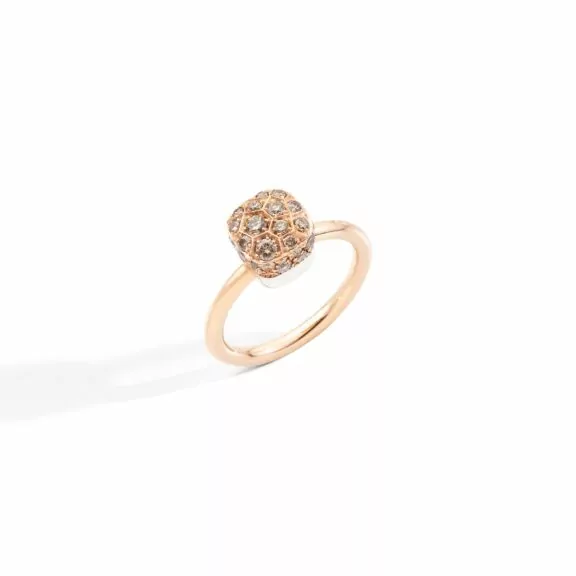 Pomellato Nudo Ring aus Rosé- und Weißgold mit Diamanten