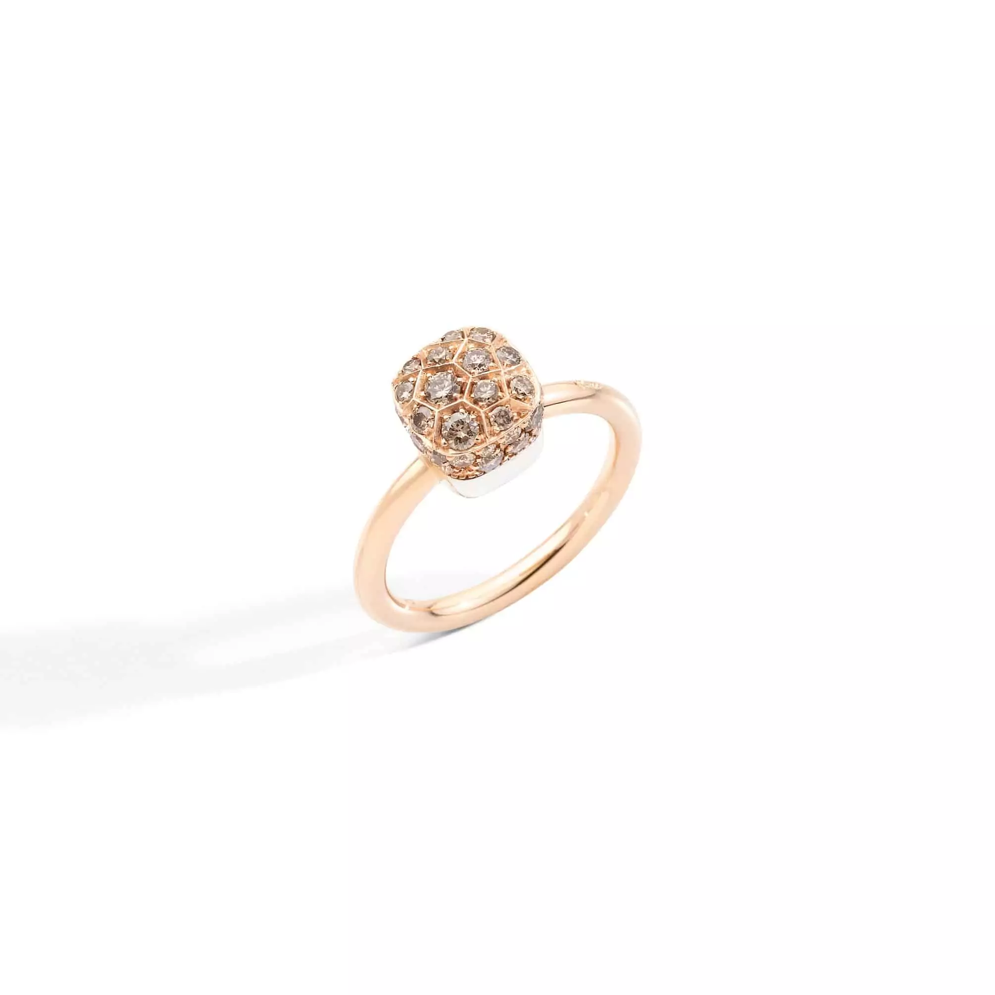 Pomellato Nudo Ring aus Rosé- und Weißgold mit Diamanten