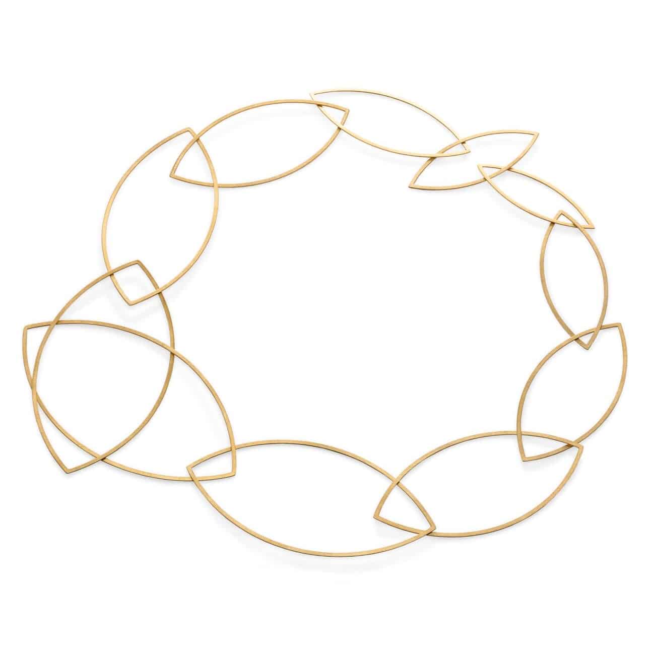 Niessing Collier Spitzbogen aus Gelbgold