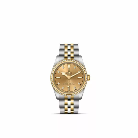 Tudor Black Bay 31 S&G mit Gehäuse und Band aus Edelstahl und Gelbgold und champagnerfarbenem Zifferblatt