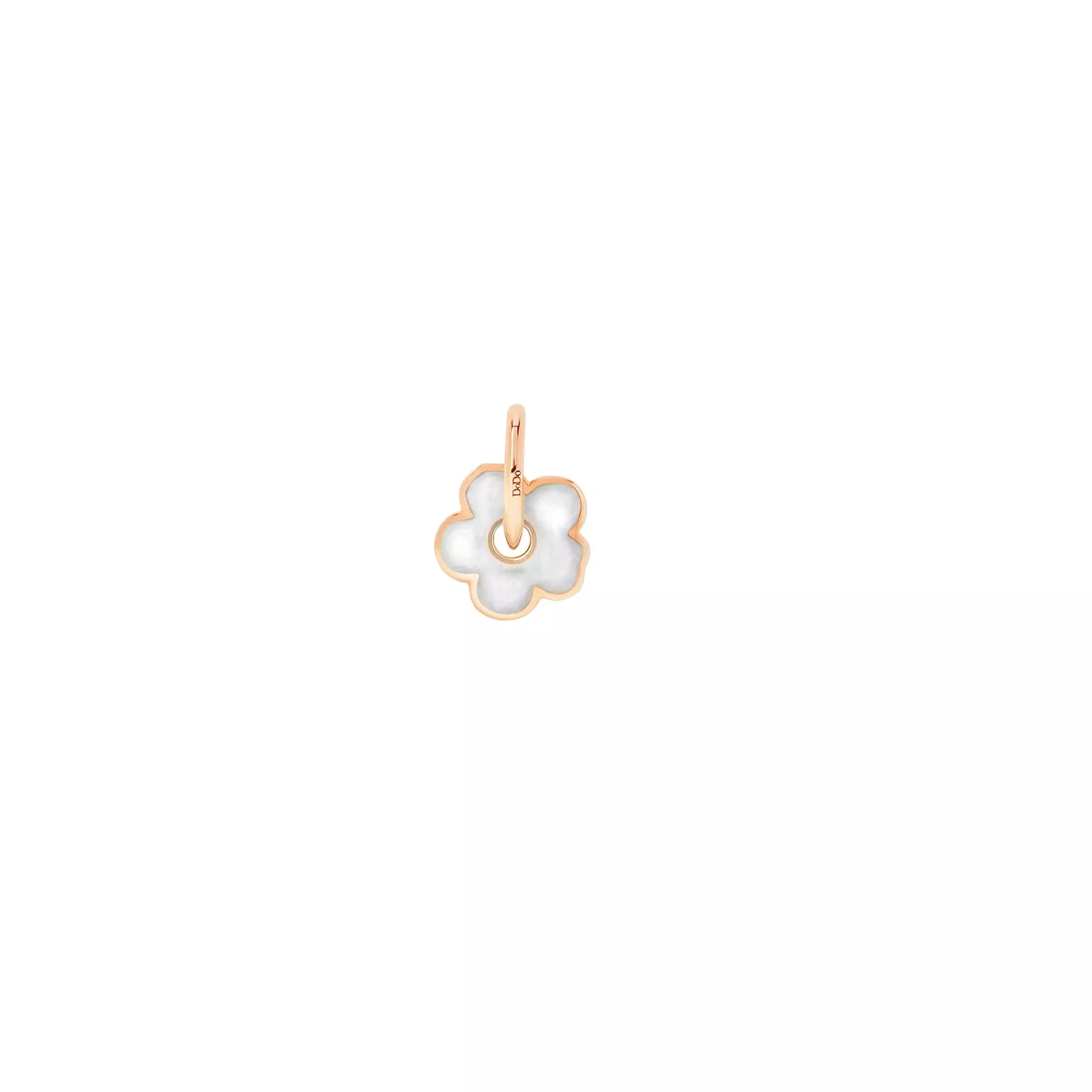 Dodo Anhänger Blume aus 9 Karat Roségold mit Emaille