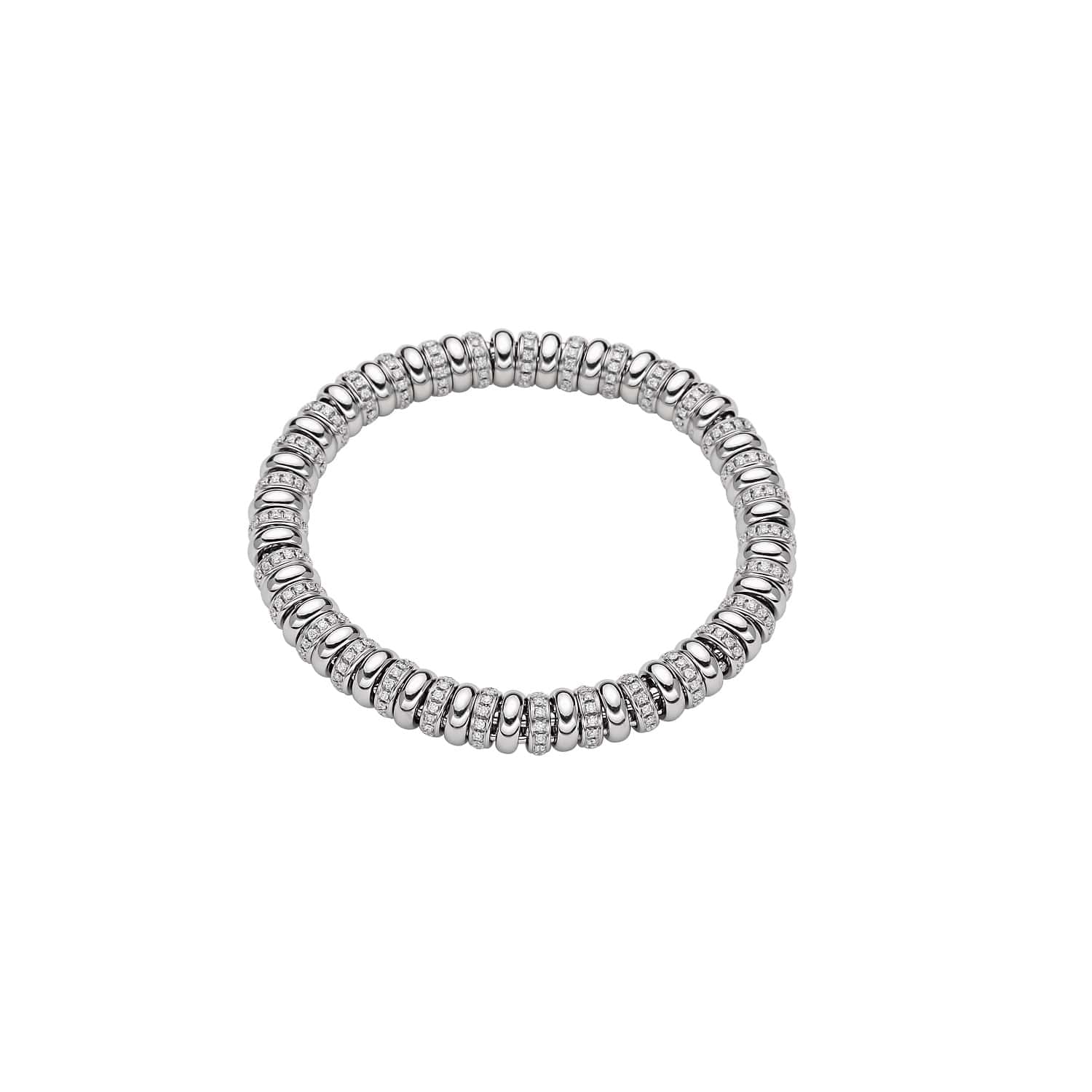 Flexibles Armband von Fope aus 18 Karat Weißgold mit Diamanten